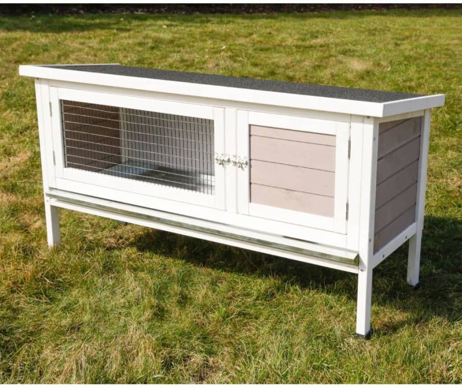 Kerbl Konijnenhok Freddy 116x45x62 cm geglazuurd hout