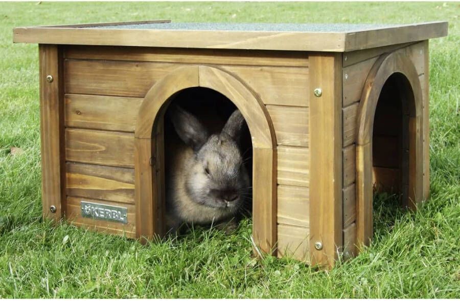 Kerbl Konijnenhuis 45x32x27 cm geglazuurd hout