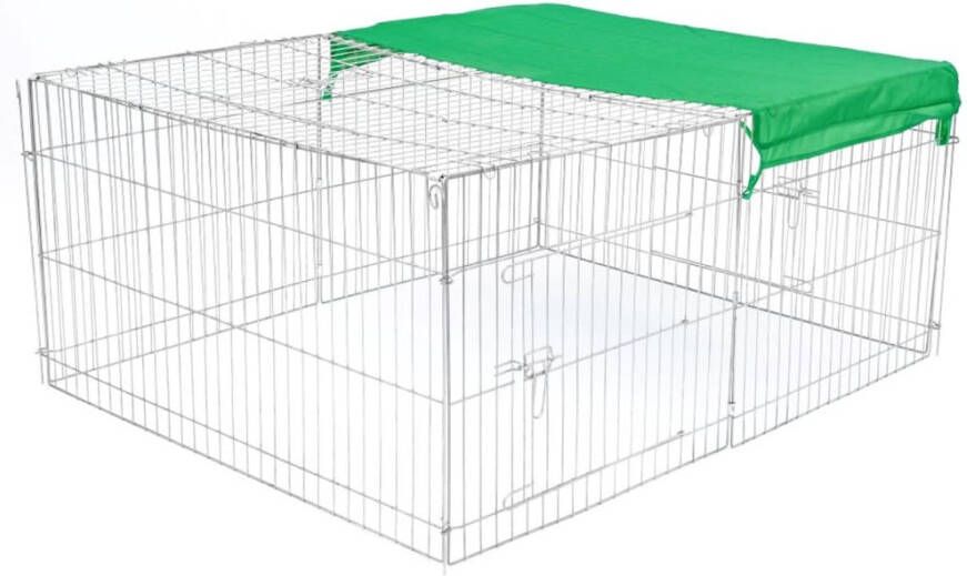 @Pet Huisdierenren voor buiten Castle 144x112x60 cm metaal