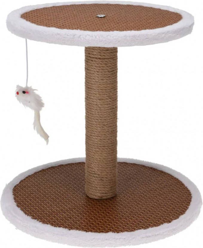 Huismerk Premium Kattenkrabpaal Met Muis 35 x 35 x 33 cm