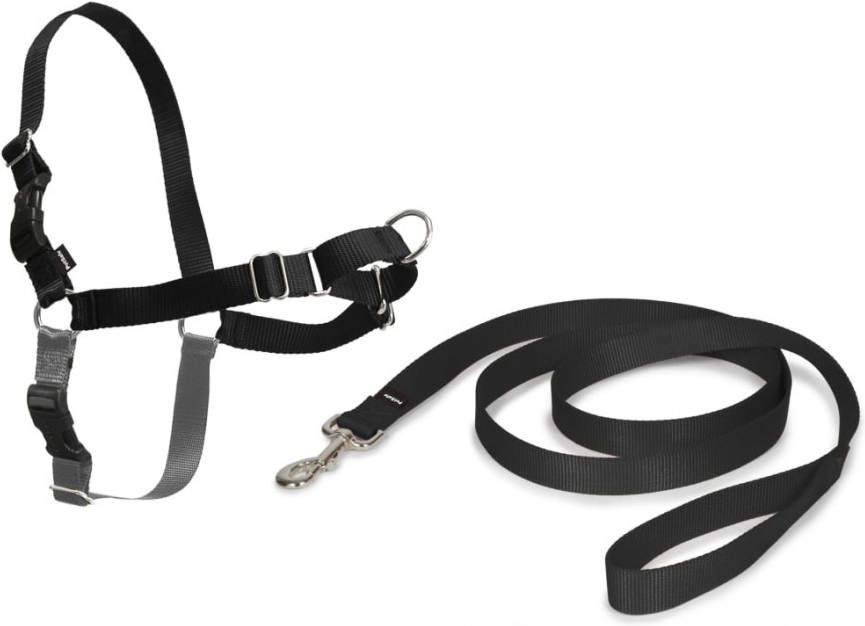 vidaXL Easy Walk Xl Harnas Zwart Honden