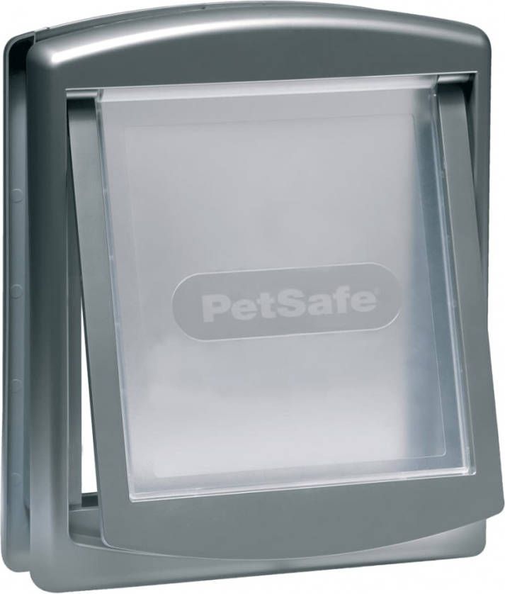 PetSafe Huisdierenluik in 2 richtingen 757 Medium 26, 7 x 22, 8 cm zilver 5022