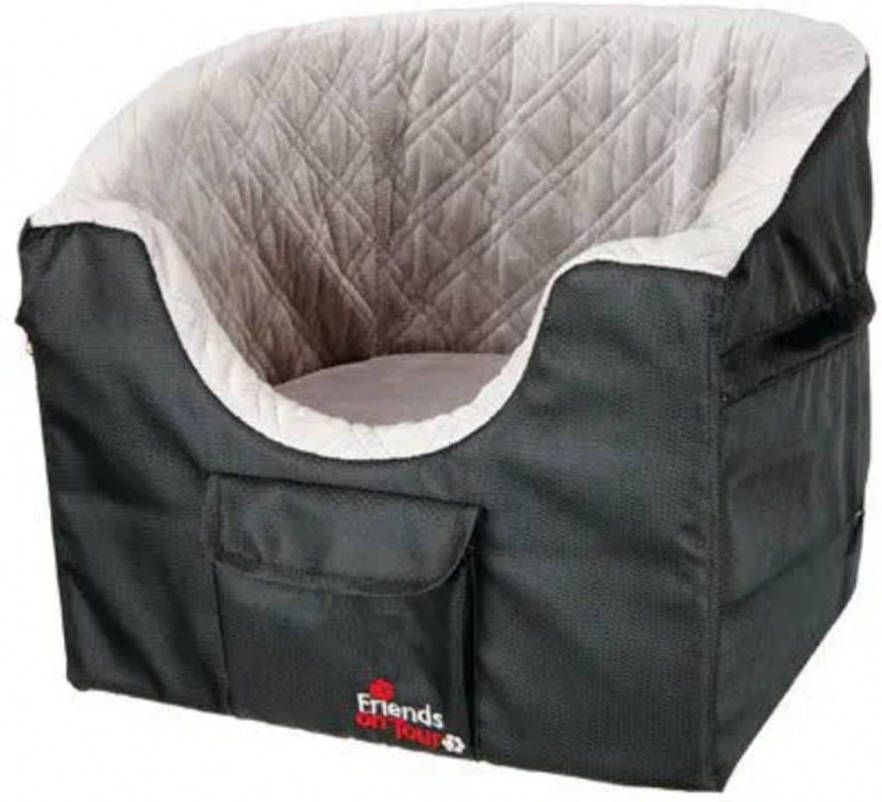 Cstore Trixie Autostoel 45x39x42cm Zwart En Grijs Voor Hond