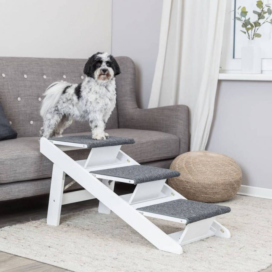 TRIXIE Hondenloopplank met inklapbare treden 44x46x106 cm