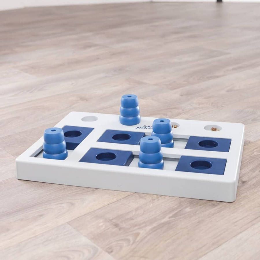 Trixie Dog Activity Chess Denkspel Hondenspeelgoed 40x27 cm 1.3 kg Donkerblauw Wit Lichtblauw 1 stuk Level 2