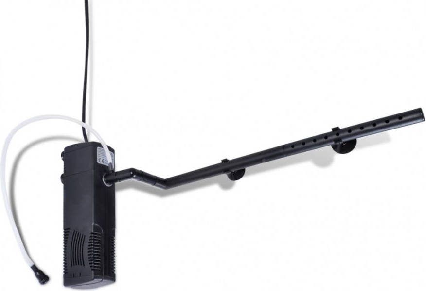 VIDAXL Aquarium Filter Pomp met actieve koolstof 800L/u