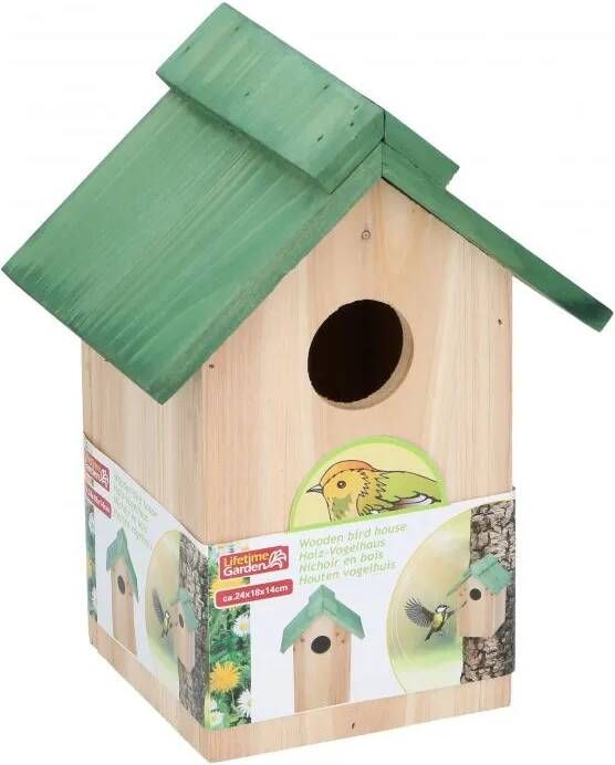 Lifetime Garden Vogelhuisje Groen 20 X 18 X 14 Cm