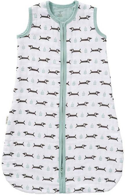 Fresk baby slaapzak muslin 2 laags hondje
