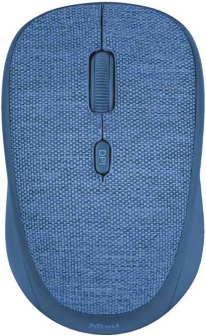 Trust Yvi Fabric draadloze muis blauw