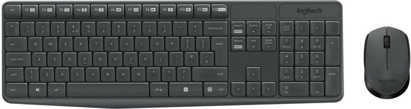 Logitech MK235 Toetsenbord en muisset Draadloos US International