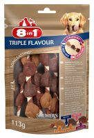 8in1 Delights Skewers Triple Flavour Hondensnacks Kip Varken Rund 113 g 6 stuks
