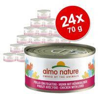 Almo Nature Multipack assorti kip natvoer kat(6x70 gram)12 x 70 gr