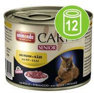 Animonda Carny 12x200g Senior Rund, Kip & Kaas Kattenvoer