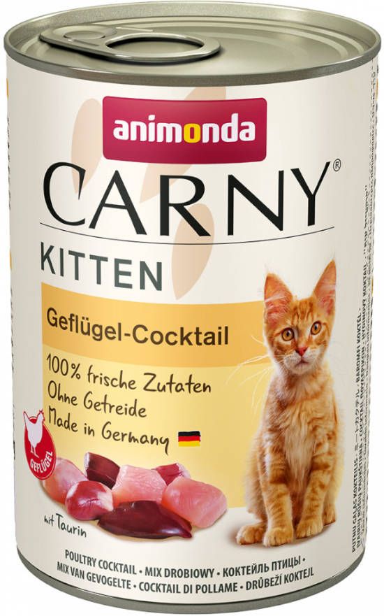 Animonda Carny 6x400g Kitten Gevogelte cocktail Kattenvoer