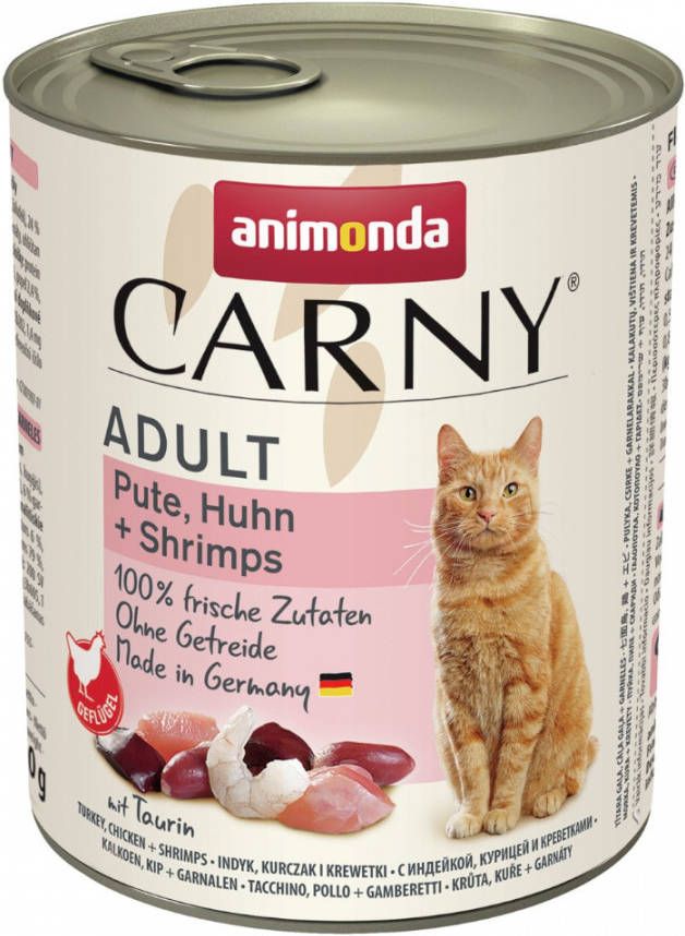 Animonda Carny Adult Kalkoen met Kip en Garnalen 6 x 800 g