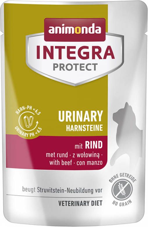 Animonda Integra 24x85g Protect Adult Urinary met Rund Kattenvoer nat