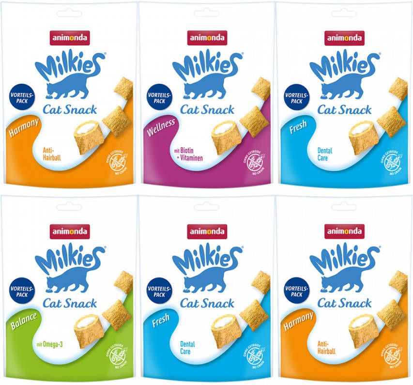 Animonda Milkies Mixpakket Kattenvoer 24 x 120 g(4 Soorten )