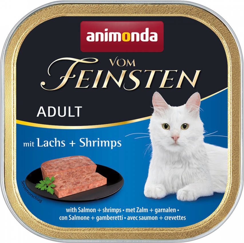 Animonda Vom Feinsten 32x100g Mare Zalm & Garnalen Kattenvoer