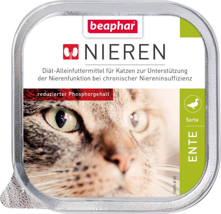 beaphar 6x100g Nierdieet Eend Kattenvoer