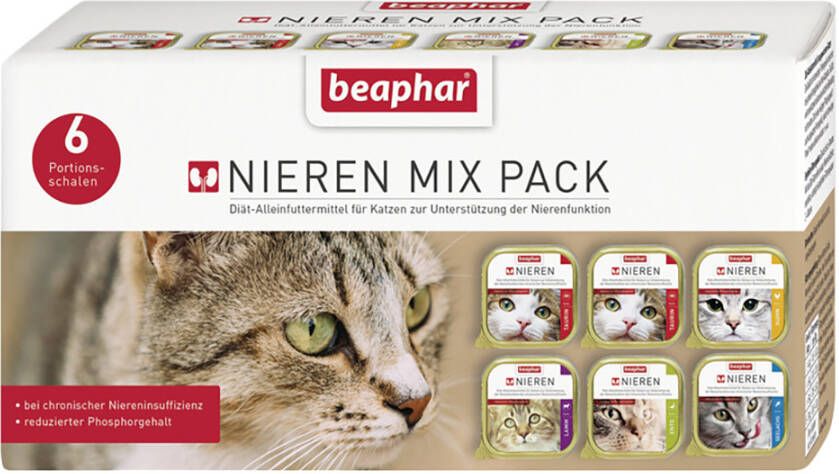 beaphar 6x100g Nierdieet Kattenvoer
