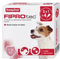 Beaphar Fiprotec Dog 3+1 pip Anti vlooien en tekenmiddel 2 10kg 2 10kg
