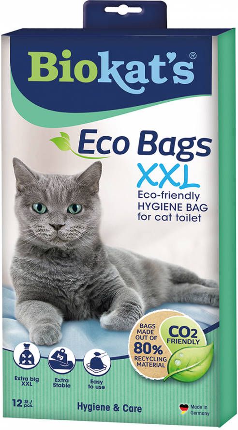 Biokat's Biokat&apos, s Eco Bags XXL voor de kattenbak Per 3