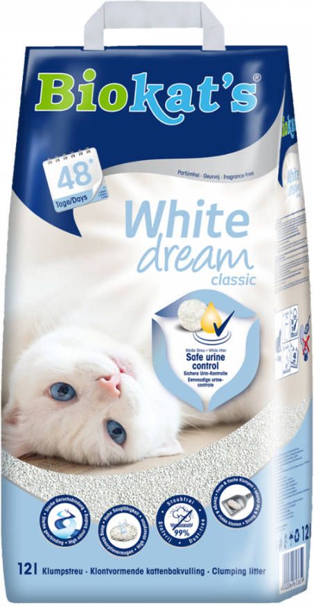 Biokat's Biokat&apos, s White Dream classic kattengrit 12 liter