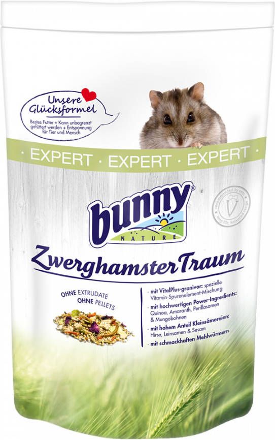 Bunny Nature Dwerghamsterdroom Expert Caviavoer 500 g