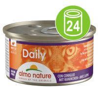 Almo Nature Daily Menu Mousse Kattenvoer Blik Konijn 24 x 85 g