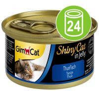 GimCat ShinyCat in Jelly Tonijn met Garnalen 6 x 70 gram