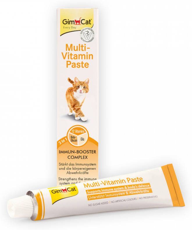 GimCat Multi Vitamin Pasta Vitamin Kattensnack 200 g