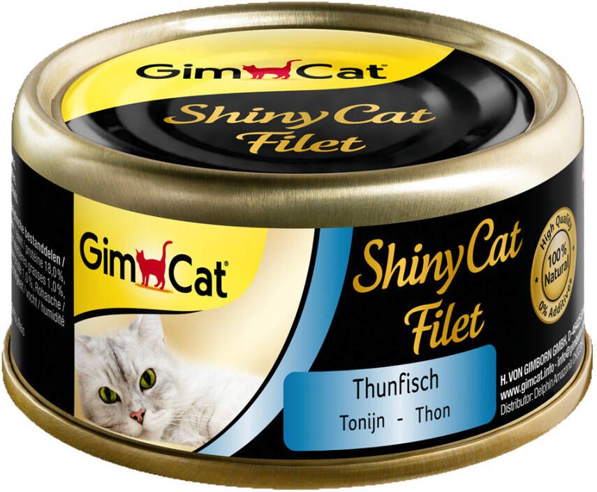 Gimcat ShinyCat Kattenvoer 6 x 70 g Tonijn