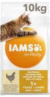 Iams 10% korting! Vitality droogvoer 10 kg Adult Hairball Control