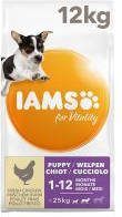 Iams 2x12kg for Vitality Dog Puppy & Junior Small/Medium Kip Hondenvoer