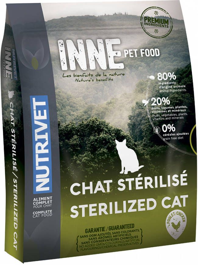 Nutrivet 15% korting! 6 kg Inne Cat Kitten Kattenvoer Sterilised