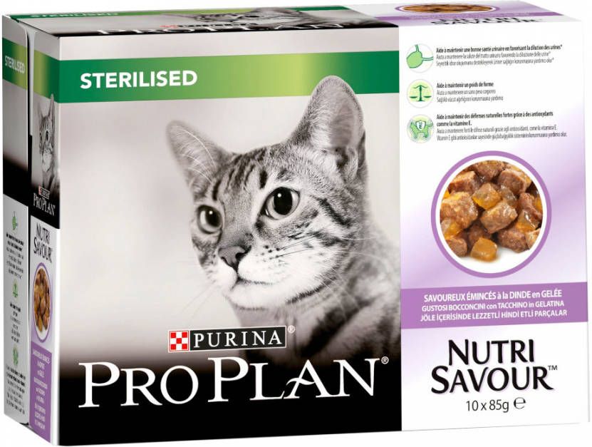 Pro Plan 12x85g Delicate Kalkoen Nutrisavour Kattenvoer