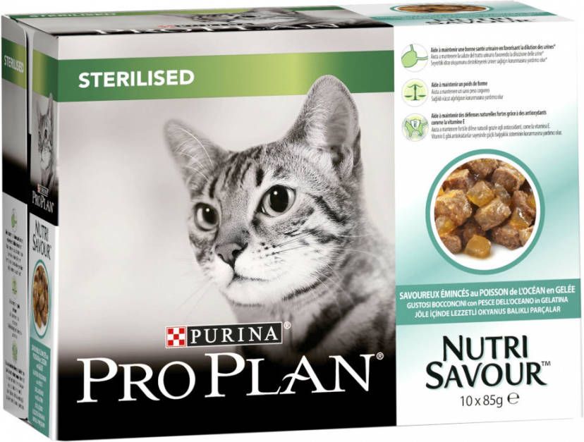 Pro Plan 12x85g Delicate Oceaanvis Nutrisavour Kattenvoer