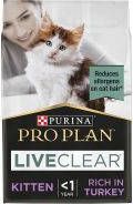 Pro Plan 2x 1, 4kg LiveClear Kitten Kalkoen Kattenvoer