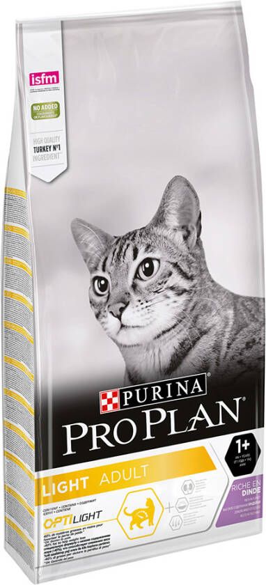 Pro Plan Extra voordelig! 10/14 kg Purina katten droogvoer Light Kalkoen(10 kg )