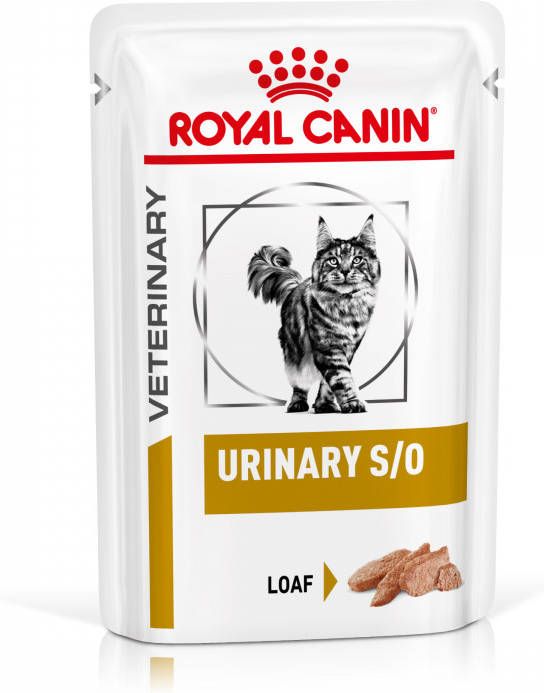 Royal Canin Veterinary Urinary S/O Combi Morsels in Gravy + Loaf zakjes kattenvoer 24 Loaf + 24 Morsels in Gravy