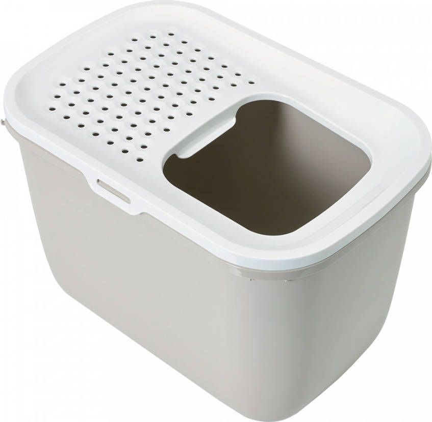 Savic Kattentoilet Hop In 38.5 x 58 x 39.5 cm Kattenbak Wit&Mokka