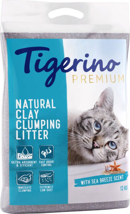 Tigerino Extra voordelig! 2 x 12 kg Canada Style Kattenbakvulling Speciale editie Zeebries