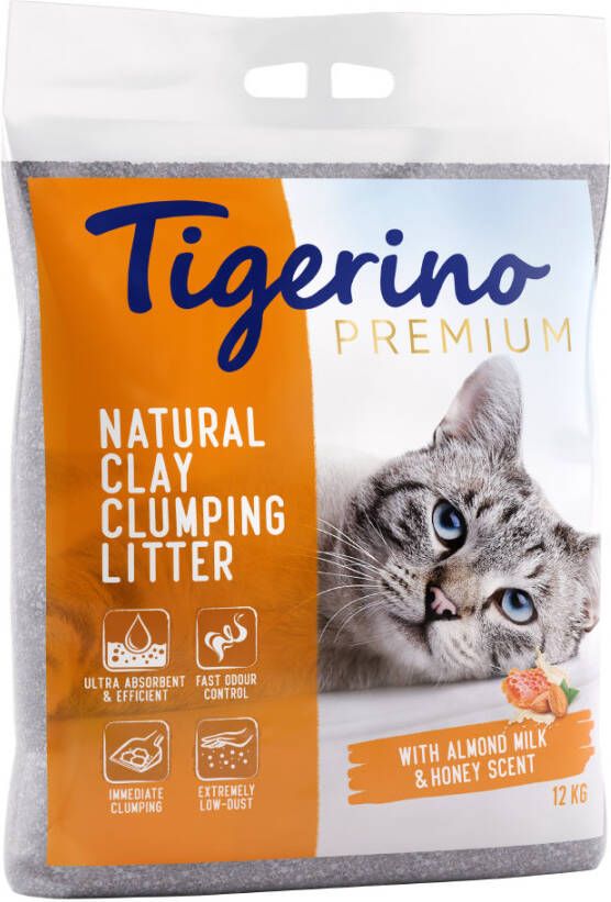 Tigerino Limited Edition Canada Style/Premium Kattenbakvulling Amandelmelk & Honing geur Dubbelpak 2 x 12 kg