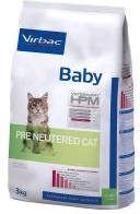 Virbac 3x3kg Veterinary HPM Cat Baby Pre Neutered Kattenvoer