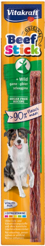 Vitakraft 20% korting! 25 x 12 g Beef Sticks®, Wild