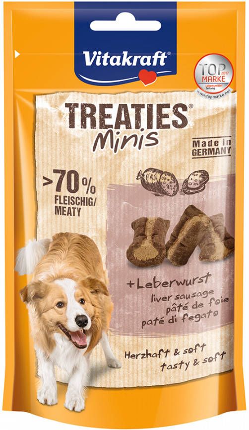 Vitakraft 2x48g Treaties Bits Mini Leverworst Hondensnacks