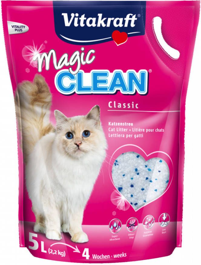 Vitakraft 5L Magic Clean Silicaat Kattenbakvulling