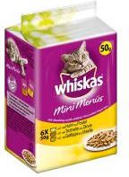 Whiskas 6x50g Mini Menu's Kip, Kalkoen, Gevogelte in Saus Kattenvoer