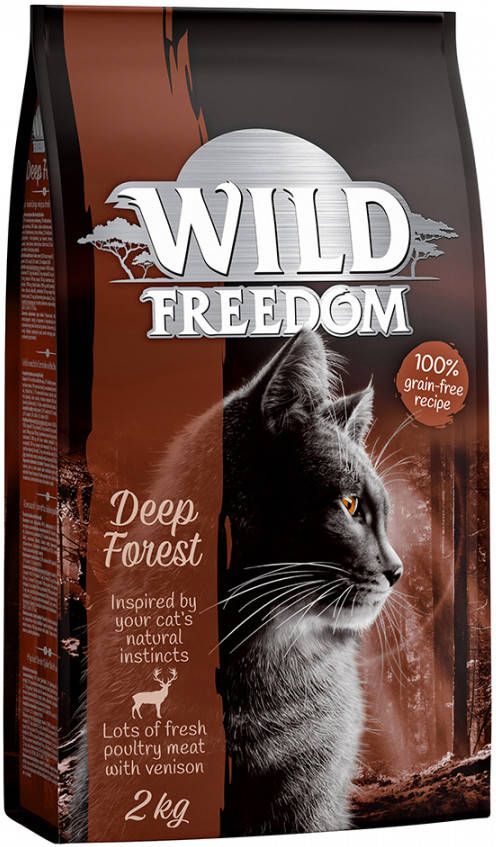 Wild Freedom Adult Deep Forest met Hert Kattenvoer Voordeelpakket 3 x 2 kg