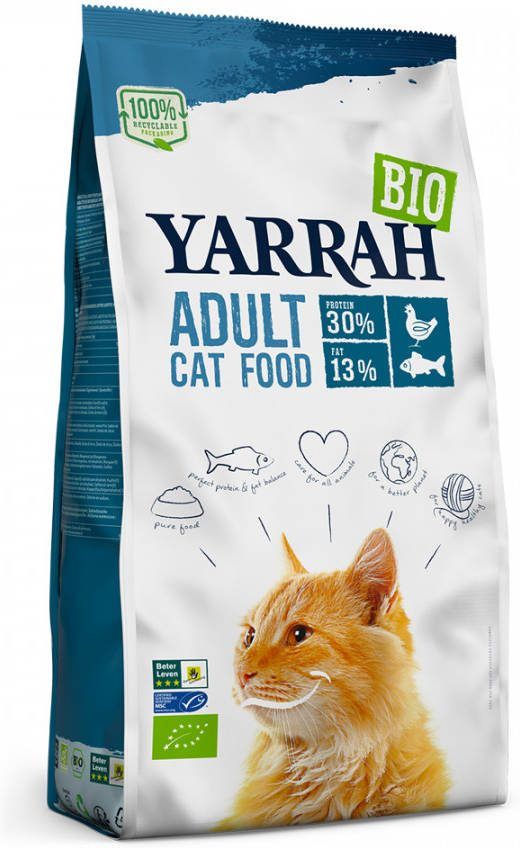 Yarrah 15% korting! 700 g/800 g Bio Kattenvoer met vis(800 g )